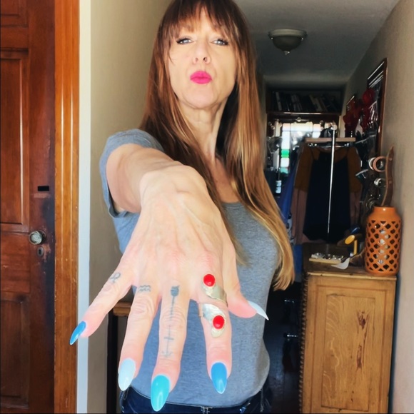 Jewelry - Mixed Metal Red Coral Ring
